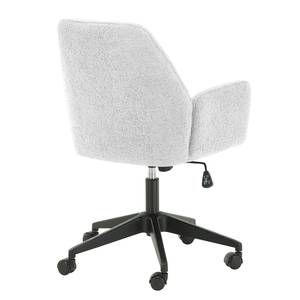 Chaise de bureau Oaklawn Tissu teddy Ora: Blanc