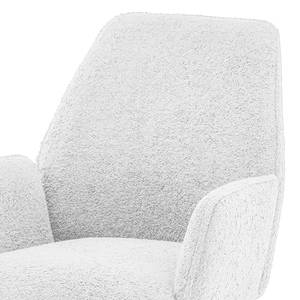 Chaise de bureau Oaklawn Tissu teddy Ora: Blanc