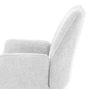 Chaise de bureau Oaklawn Tissu teddy Ora: Blanc