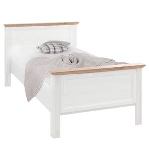 Bedframe Jasmund Witte pijnboomhouten look - 100 x 200cm