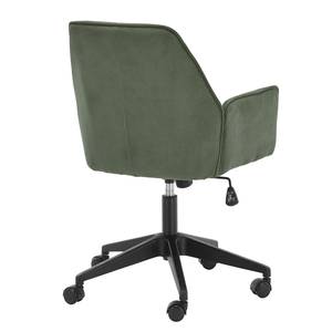 Chaise de bureau Oaklawn Velours côtelé Wieka: Olive