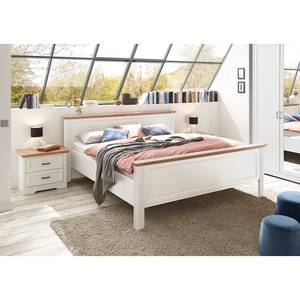 Bedframe Jasmund Witte pijnboomhouten look - 180 x 200cm