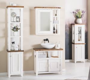 Armoire midi Balignton Pin massif - Blanc