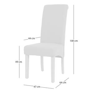 Chaises capitonnées Nello - Lot de 2 Limon