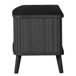 Tv-meubel HANCK fineer van echt hout - Eikenhout zwart