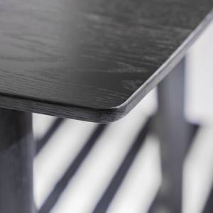 Table HANCK Plaqué bois - Chêne noir - Sans fonction