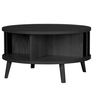 Tavolino da salotto HANCK Impiallacciatura in vero legno - Quercia nero