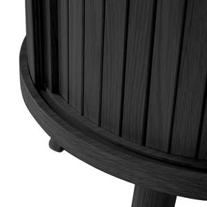 Bout de canapé HANCK Plaqué bois - Chêne noir