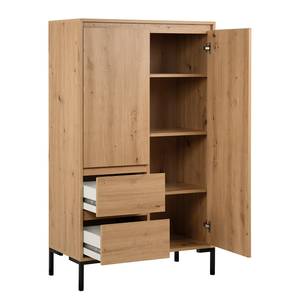 Credenza Brochet Effetto rovere / Nero