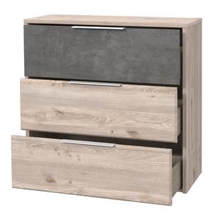 Sideboard Delden Braun - Grau - Holzwerkstoff - Metall - Kunststoff - 95 x 93 x 42 cm