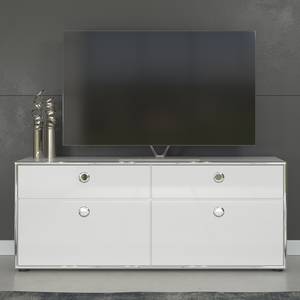Mobile TV Infinity Bianco lucido / Bianco opaco - Larghezza: 147 cm