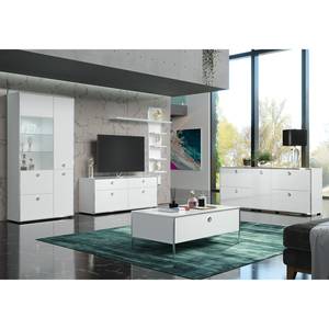 Mobile TV Infinity Bianco lucido / Bianco opaco - Larghezza: 147 cm