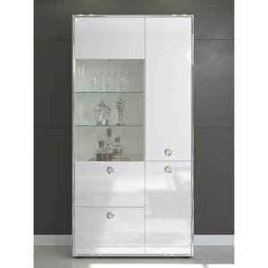 Vitrine Infinity Blanc brillant / Blanc mat