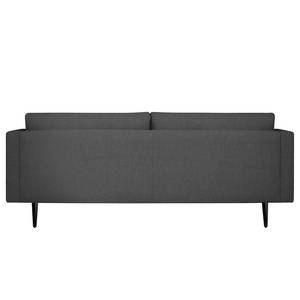 3-Sitzer Sofa Kayena Webstoff Inas: Dunkelgrau - Schwarz