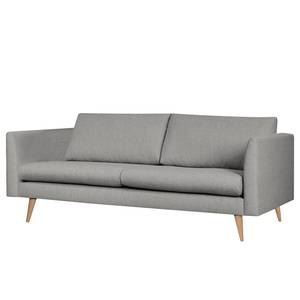 3-Sitzer Sofa Kayena Webstoff Inas: Platin - Buche Hell