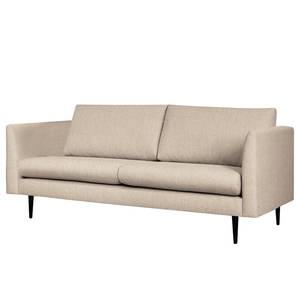 2-Sitzer Sofa Kayena Webstoff Inas: Cappuccino - Schwarz