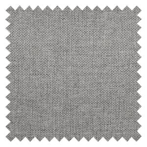 Divano angolare Kayena Tessuto Inas: grigio platino - Longchair preimpostata a sinistra - Faggio chiara