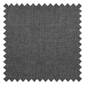 Divano angolare Kayena Tessuto Inas: grigio scuro - Longchair preimpostata a destra - Faggio chiara