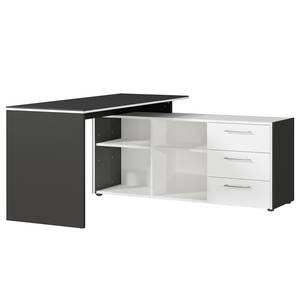 Ensemble de bureau GW-Pasadena II Graphite / Blanc