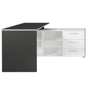 Bureau d’angle GW-Pasadena Graphite / Blanc