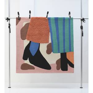 Tapis Bings Bings Do a little dance Laine vierge - Multicolore - 110 x 110 cm