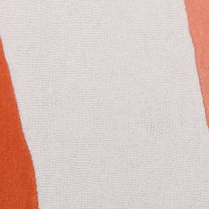 Tappeto a pelo corto Bings Cornflowers Lana vergine - Blu / Arancione - 160 x 160 cm