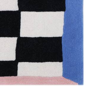 Laagpolig vloerkleed Bings L. Check Mate scheerwol - meerdere kleuren - 60 x 60 cm