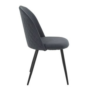 Chaises capitonnées Algésiras (lot de 4) Gris