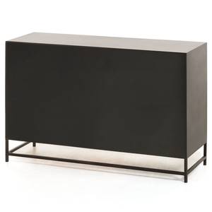 Sideboard Kisumu Wiener Geflecht / Eisen - Braun / Schwarz