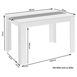 Table Tilston III Imitation bois recyclé