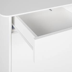 Schreibtisch LINDHOLM 1 Tür 1 Schublade Weiß / Eiche