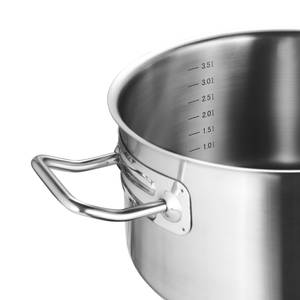 Edelstahltopf SOUL COOKING Edelstahl - Silber - Durchmesser: 22 cm