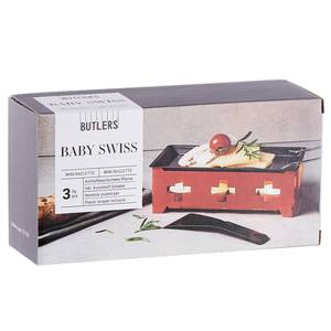 Mini-Raclette BABY SWISS I Eisen - Rot
