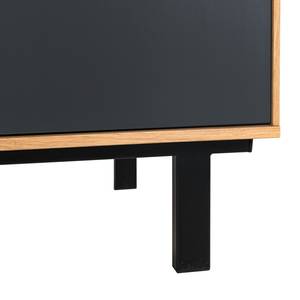 Highboard Leox incl. verlichting - grafietkleurig/Artisan eikenhouten look