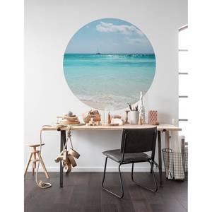 Vlies-fotobehang Lagoon vlies - blauw/wit