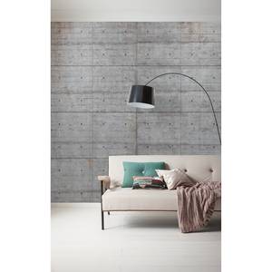 Papier peint Concrete Blocks Intissé - Gris