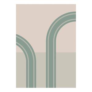 Fotobehang Loop vlies - roze/groen