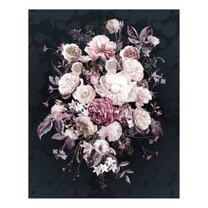 Papier peint Bouquet Noir Intissé - Multicolore