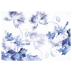 Fotomurale Blue Silhouettes Tessuto non tessuto - Blu / Bianco