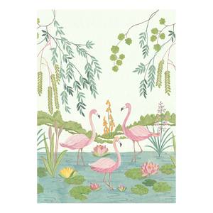 Papier peint Flamingo Vibes Intissé - Multicolore