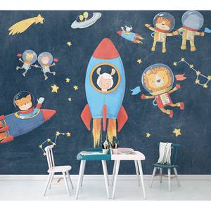 Papier peint Friends in Space Intissé - Multicolore