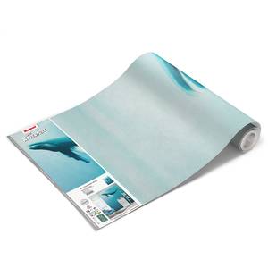 Fotomurale Artsy Humpback Whale Tessuto non tessuto - Blu / Bianco
