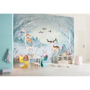 Papier peint Animal Sleepover Intissé - Multicolore