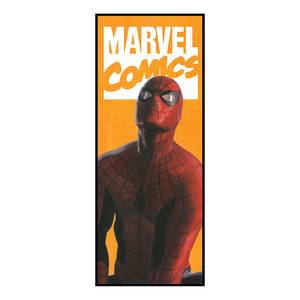 Papier peint Spider-Man Comic Intissé - Jaune / Rouge