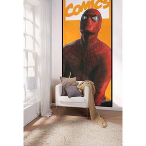 Fotobehang Spider-Man Comic vlies - geel/rood