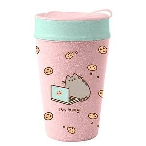 Thermobecher Iso To Go Pusheen I'm Busy Kunststoff - Organic Pink Pusheen