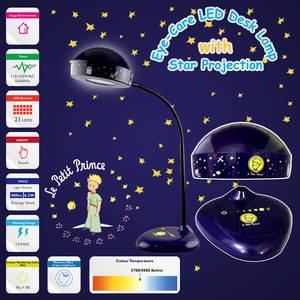 LED-kinderkamerlamp Prins II polycarbonaat/ijzer - 1 lichtbron