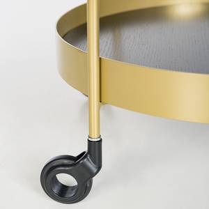 Servierwagen Glending Keramik / Metall - Marmor Braun Dekor / Gold