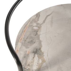 Servierwagen Valleymount Keramik / Metall - Marmor Weiß Dekor / Schwarz