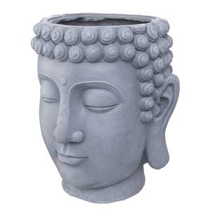 Blumentopf BUDDHA Polyester - Grau